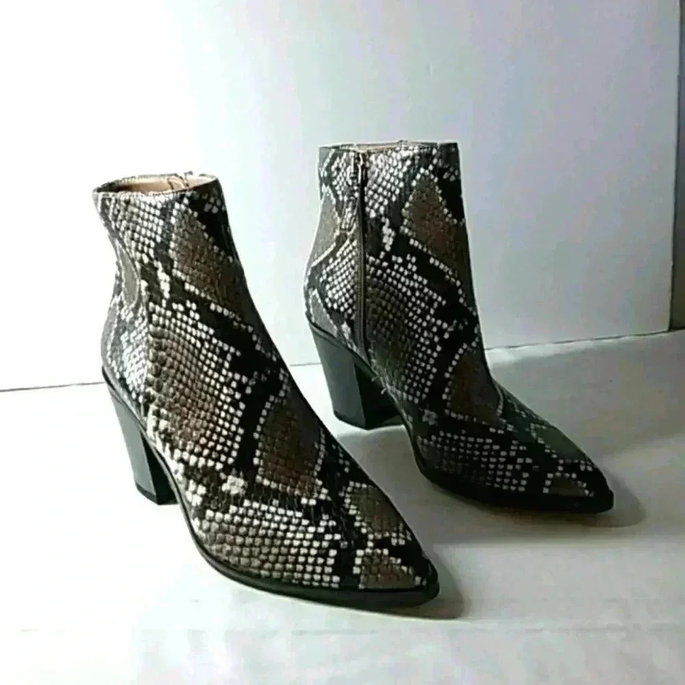 14 & union snake print booties - Picture 5 of 9